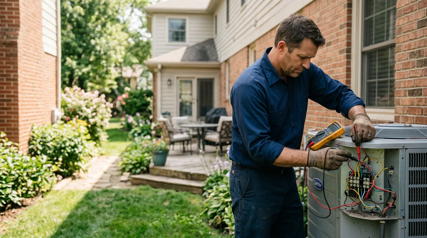 HVAC technician working near Casper, WY
